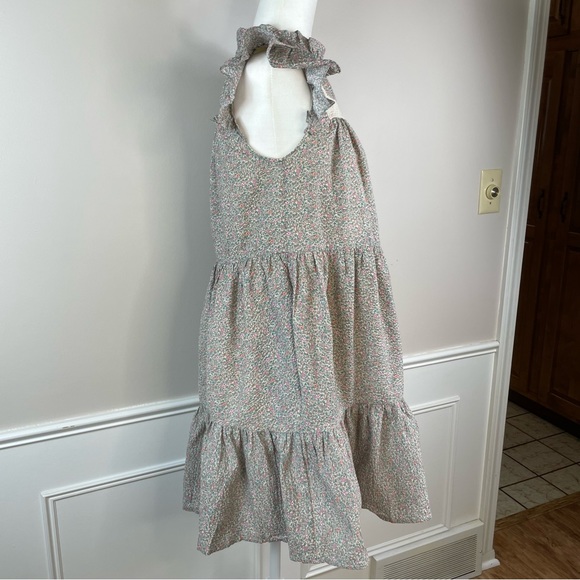 Moodie Floral Tiered Cotton Midi Dress. SZ:XS. - Picture 4 of 11